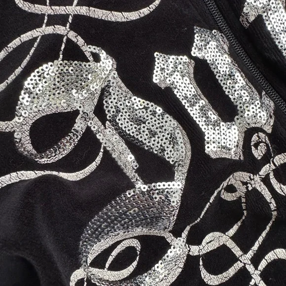 Juicy Couture Black Velour Tracksuit - Picture 2 of 8